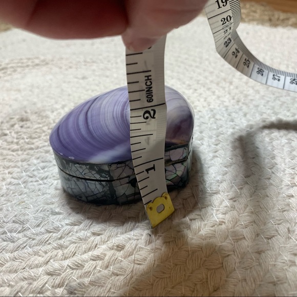 Purple Shell Jewelry Trinket Container - Picture 3 of 12